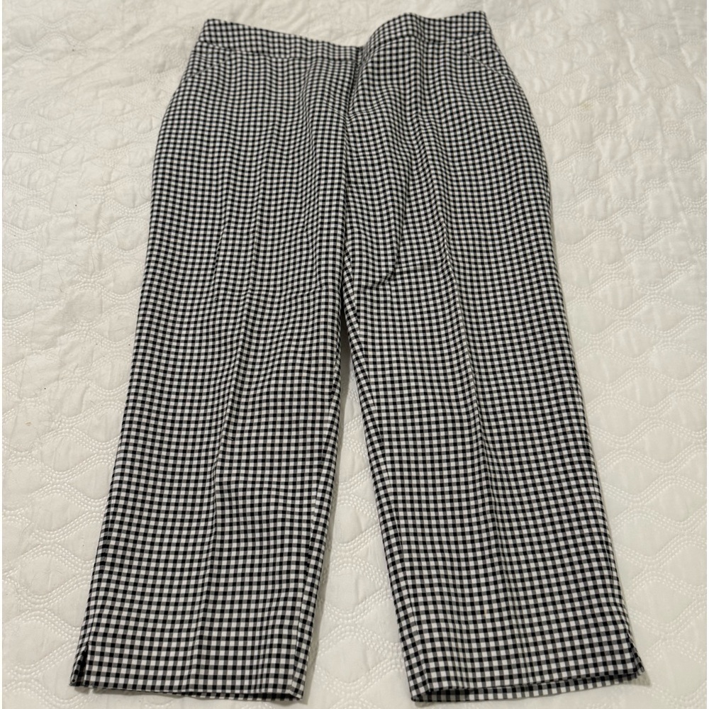 Rafaella Capri Checker black/white with stretch Size 10
